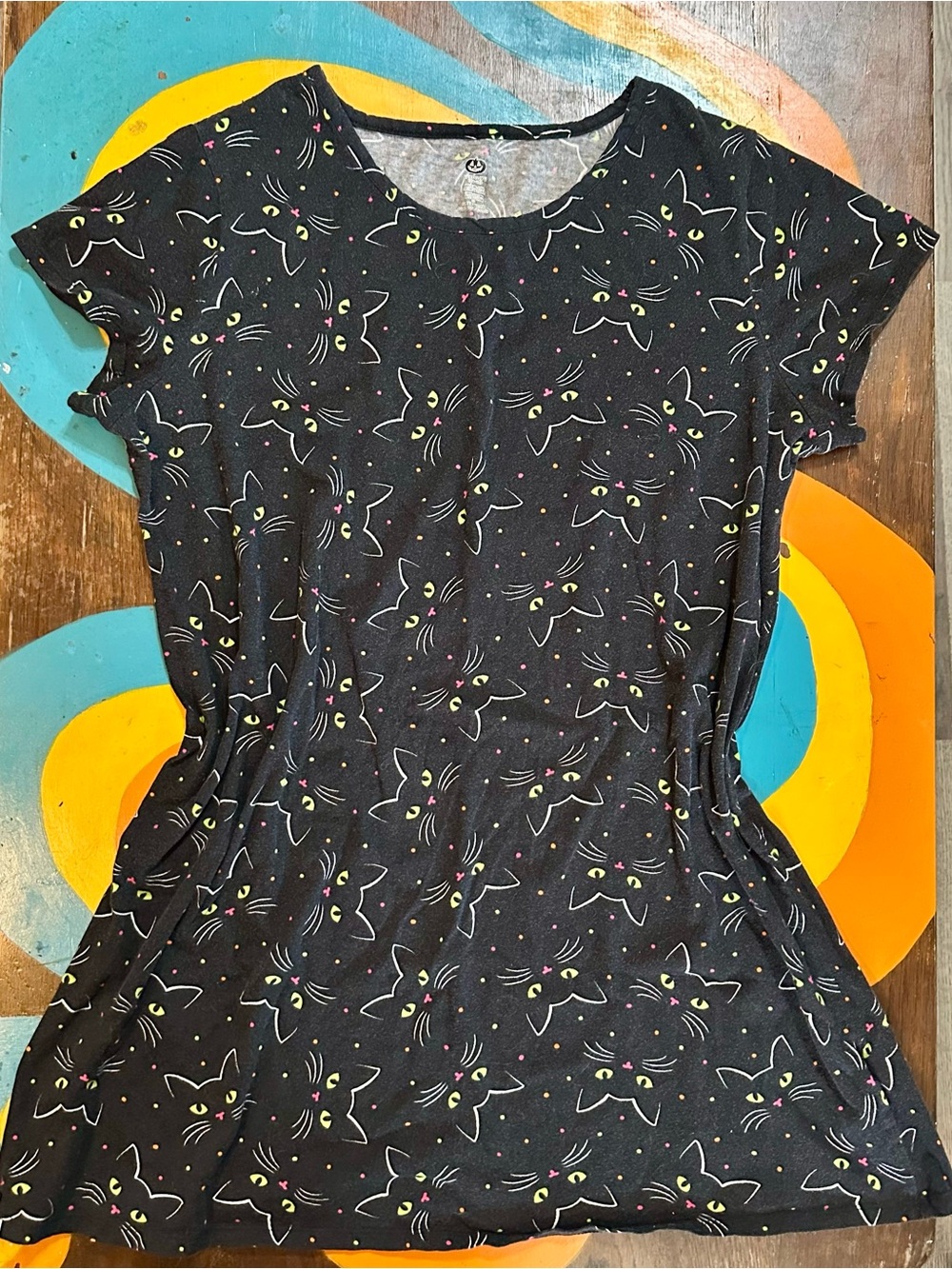 Black Cat Print MooMoo